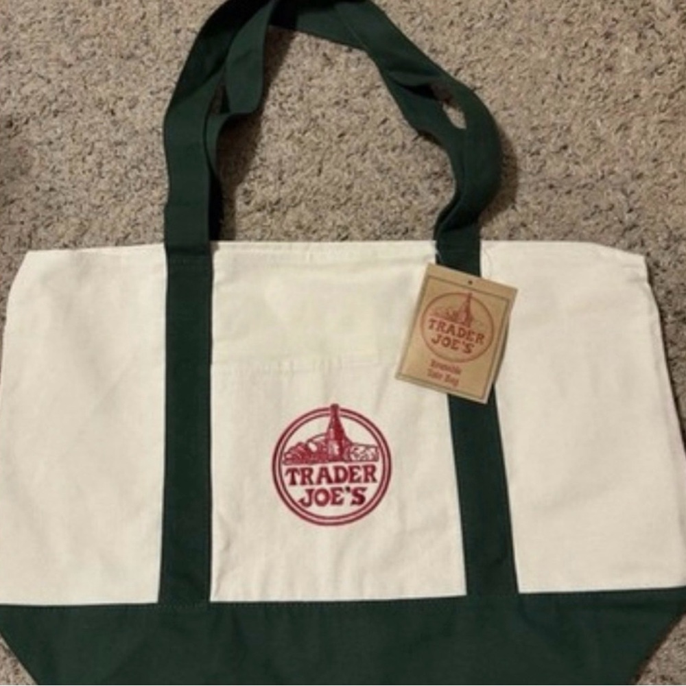Trader Joe's Full Size Canvas Tote Bag